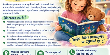 ZAPISY ✨ Bajki, które pomagają w życiu! Zapraszamy na BEZPŁATNE zajęcia bajkoterapii w Gdańsku ✨